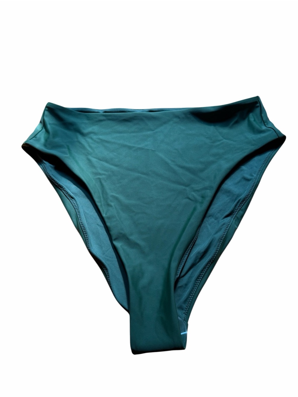 Quince Green High Waisted bikini swim bottom large new without tags